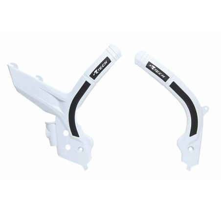 Protège cadre RACTECH bi-matières blanc/noir