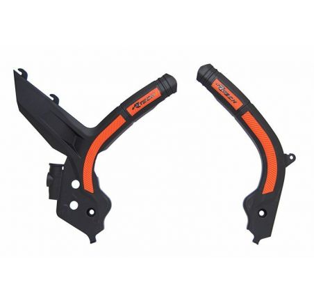 Protège cadre RACTECH bi-matières noir/orange
