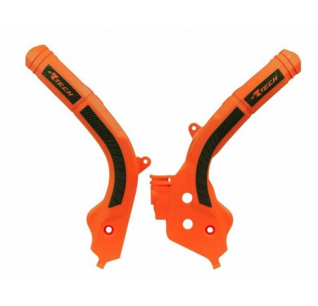 Protège cadre RACTECH bi-matières orange/noir