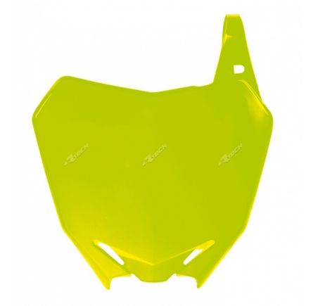Plaque numéro frontale RACETECH jaune fluo Suzuki RM-Z250/450