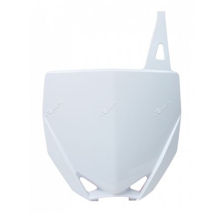 Plaque numéro frontale RACETECH blanc Yamaha YZ85
