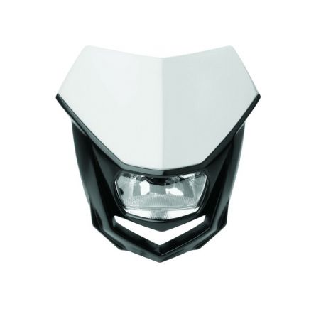 Plaque phare POLISPORT Halo blanc/noir