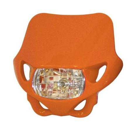 Plaque phare BIHR Enduro orange 12V/35W