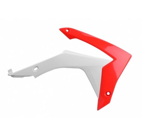 Ouïes de radiateur POLISPORT couleur origine rouge/blanc Honda CRF250R/CRF450R