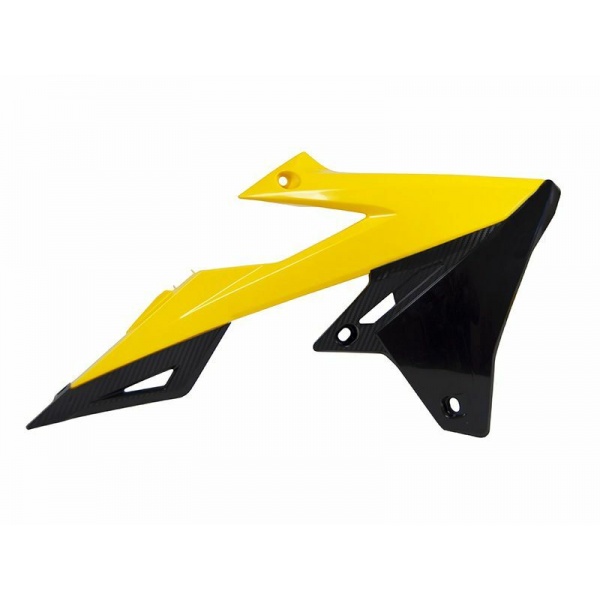 Ouïes de radiateur RACETECH jaune/noir Suzuki RM-Z450 Ouïes de radiateur RACETECH jaune/noir Suzuki RM-Z450