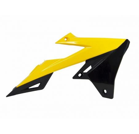 Ouïes de radiateur RACETECH jaune/noir Suzuki RM-Z450