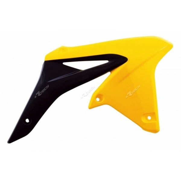Ouïes de radiateur RACETECH couleur origine (2016) jaune/noir Suzuki RM-Z250 Ouïes de radiateur RACETECH couleur origine (2016) jaune/noir Suzuki RM-Z250