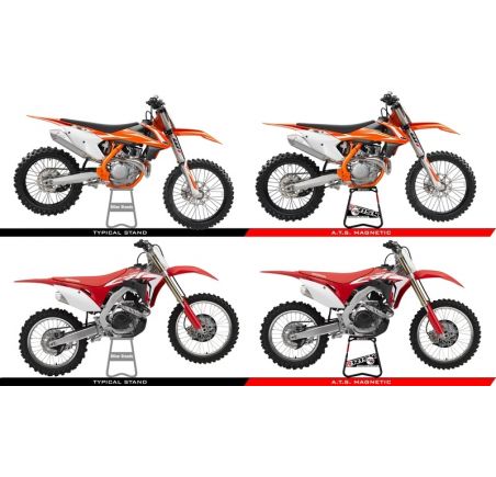 Lève moto RISK RACING A.T.S. inclinaison réglable avec plaque aimantée