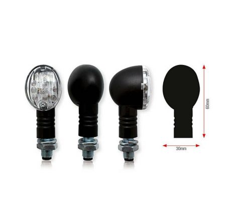 Clignotants BIHR Bullet LED noir universel