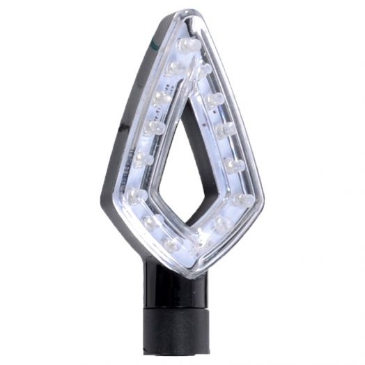 Paire de clignotants Oxford LED Signal 3 noir mat ultra-fins