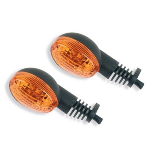 Paire de clignotants moto V-Parts Arrow noir universels