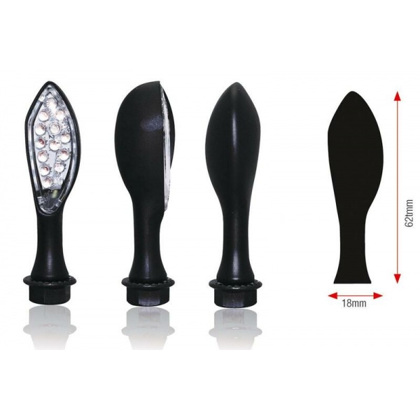 Clignotants BIHR Caps LED noir universel Clignotants BIHR Caps LED noir universel