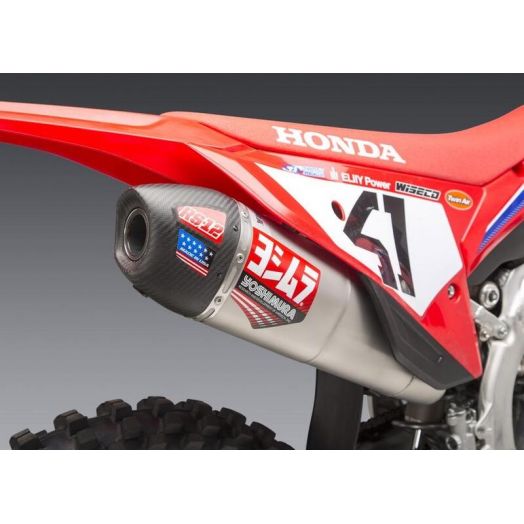 Silencieux Yoshimura RS-12 Signature Series – Inox & Carbone – Honda CRF 250 R / RX (2022-2024)
