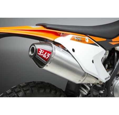 Silencieux YOSHIMURA RS-4 Signature Series aluminium/casquette carbone KTM/Husqvarna