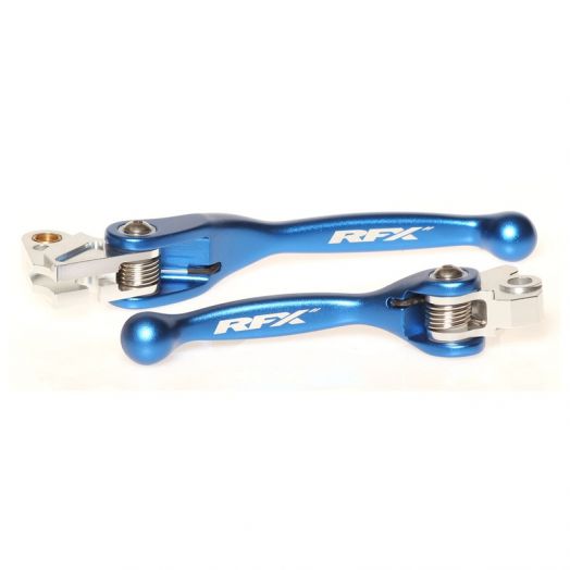 Ensemble de leviers retournables bleu Yamaha YZ/YZF/WRF 2001-2007 / Kawasaki 250/450 KXF 2006-2012
