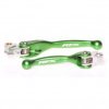 Ensemble de leviers retournables vert Kawasaki 250/450 KXF 2006-2012 / Yamaha YZ/YZF/WRF 2001-2007