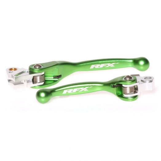 Ensemble de leviers retournables vert Kawasaki 250/450 KXF / Yamaha 125/250 YZ