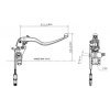 Maître-cylindre de frein BREMBO Ø18x21mm titane