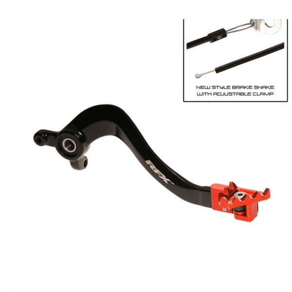 Pédale de frein arrière RFX Pro FT - noir/orange