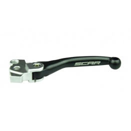 Levier d'embrayage retournable SCAR Flex noir Kawasaki 250 KXF 2021 / 450 KXF 2019-2023
