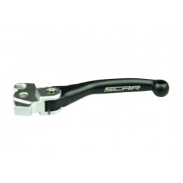 Levier d'embrayage retournable SCAR Flex noir Kawasaki 250 KXF 2021 / 450 KXF 2019-2023