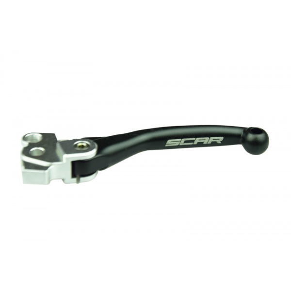 Levier d'embrayage retournable SCAR Flex noir Kawasaki 250 KXF 2021 / 450 KXF 2019-2023
