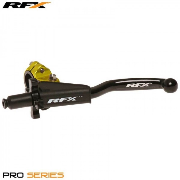 Kit levier d'embrayage RFX Pro forgé jaune - réglage facile Kit levier d'embrayage RFX Pro forgé jaune - réglage facile
