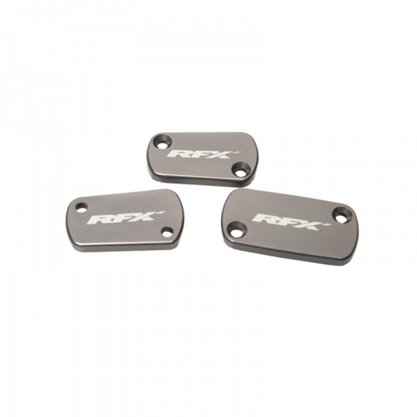 Jeu de bouchons de réservoir RFX Pro gris Kawasaki 250/450 KXF 2019-2024 Jeu de bouchons de réservoir RFX Pro gris Kawasaki 250/450 KXF 2019-2024