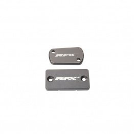 Jeu de bouchons de réservoir RFX Pro gris Kawasaki 125/250/450 KX/KXF / Suzuki 250/450 RMZ