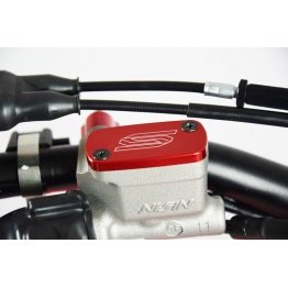 Couvercle maître-cylindre Nissin avant SCAR rouge Honda CRF