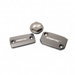 Jeu de bouchons de réservoir RFX Pro gris KTM EXC/EXC-FSX/SXF (Frein Brembo et embrayage Magura)