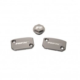 Jeu de bouchons de réservoir RFX Pro gris KTM EXC/EXC-F/SX/SXF (Frein et embrayage Brembo) ou Gas Gas MC