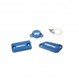 Jeu de bouchons de réservoir RFX Pro bleu KTM 65/85 SX (Frein Brembo et embrayage Magura)