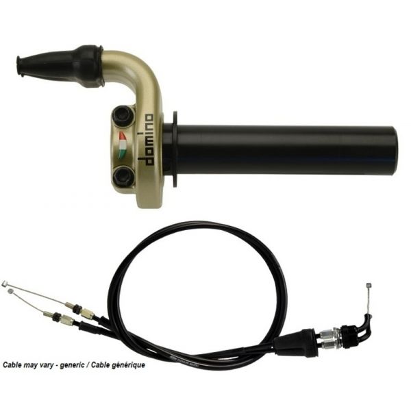 Kit poignées DOMINO KRE or avec câbles Suzuki 250 RMZ 2014-2022