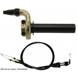Kit poignées DOMINO KRE or avec câbles Yamaha 250/450 YZF 2004-2009