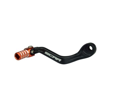 Sélecteur de vitesse SCAR noir mat/embout orange