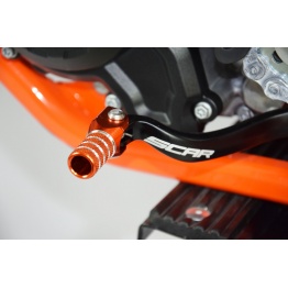 Sélecteur de vitesse SCAR noir mat/embout orange