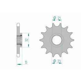 Pignon AFAM acier standard 21311 - 428