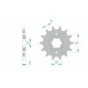 Pignon AFAM acier standard 20500 - 520