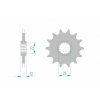Pignon AFAM acier anti-boue 94313 - 520