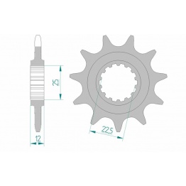 Pignon AFAM acier standard 97200 - 520