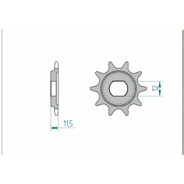 Pignon AFAM acier standard 94123 - 420 Pignon AFAM acier standard 94123 - 420