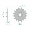 Pignon AFAM acier standard 94100 - 415