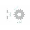 Pignon AFAM acier standard 21600 - 530