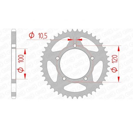 Couronne AFAM acier standard 35801 - 520