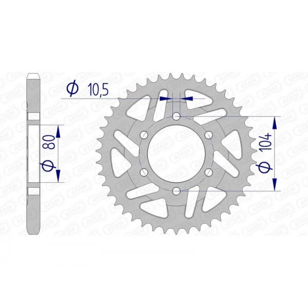 Couronne AFAM aluminium 17610525