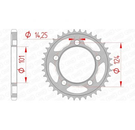 Couronne AFAM acier standard 71801 - 525