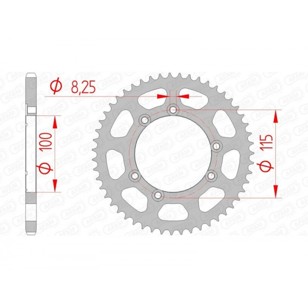 Couronne AFAM acier standard 92115 - 420