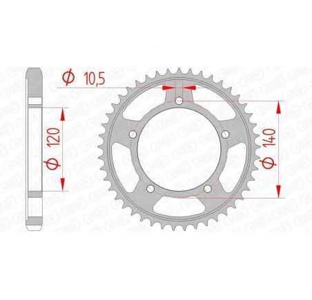 Couronne AFAM acier standard 86603 - 530