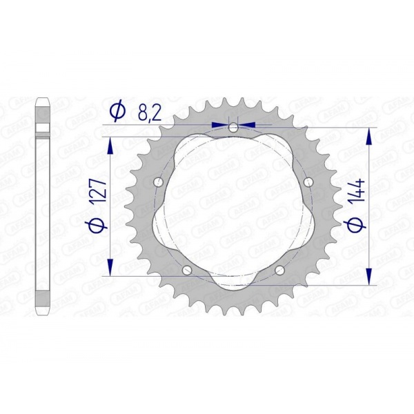 Couronne AFAM aluminium 51607 - 520 - Nécessite un porte couronne AFAM